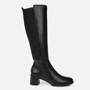 New Naturalizer BRENT WEATHERPROOF black Knee High Leather Boots Wide calf 7.5